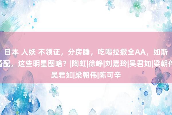 日本 人妖 不领证，分房睡，吃喝拉撒全AA，如斯离谱的婚配，这些明星图啥？|陶虹|徐峥|刘嘉玲|吴君如|梁朝伟|陈可辛